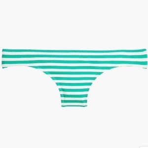 Surf hipster bikini bottom in stripe x J Crew NWT